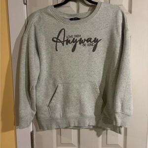 - Gray Graphic Sweatshirt